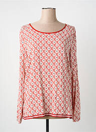 Top imprimé fantaisie manches longues rouge SANDWICH femme