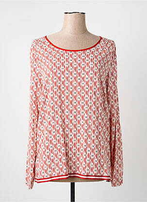 Top imprimé fantaisie manches longues rouge SANDWICH femme