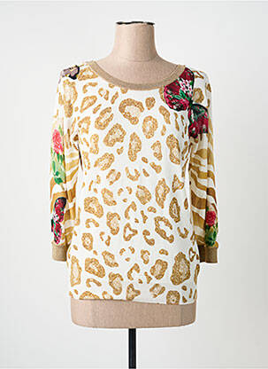 Top stretch manches longues beige JEI'S BY LETIZIA DENARO femme