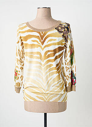 Top stretch manches longues beige JEI'S BY LETIZIA DENARO femme