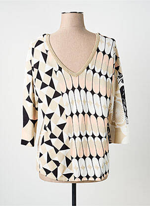 Top stretch manches longues beige JEI'S BY LETIZIA DENARO femme