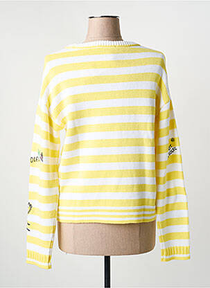 Pull coupe cintrée manches longues jaune OUI femme