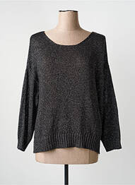 Pull stretch manches longues noir NATACHA femme
