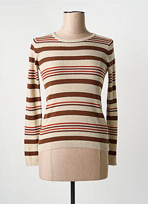 Top stretch manches longues beige NICE THINGS femme