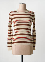 Top stretch manches longues beige NICE THINGS femme