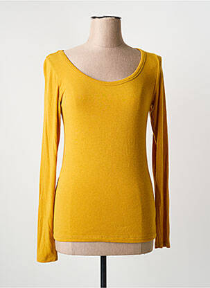 T-shirt manches longues manches longues jaune PAKO LITTO femme