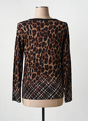 Top stretch manches longues marron BETTY BARCLAY femme