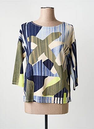 Top stretch manches longues bleu BETTY BARCLAY femme