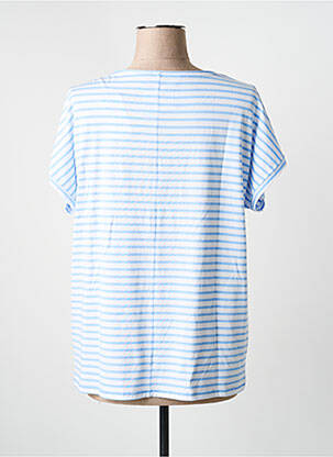 T-shirt coupe droite manches courtes bleu OUI femme