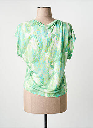 T-shirt imprimé fantaisie manches courtes vert SURKANA femme