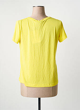 T-shirt col v manches courtes jaune CHATTAWAK femme