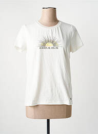 T-shirt imprimé fantaisie manches courtes beige GARCIA femme