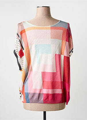 Top stretch manches courtes rose JEI'S BY LETIZIA DENARO femme