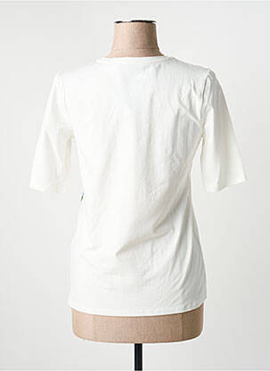 T-shirt sérigraphie avec strass manches courtes blanc BETTY BARCLAY femme