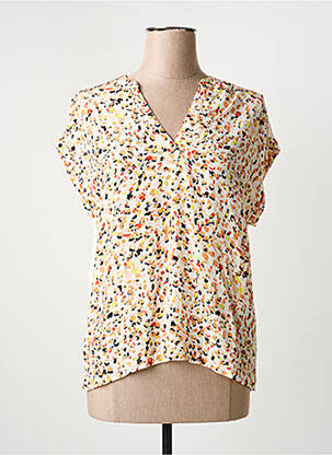 T-shirt imprimé fantaisie manches courtes orange S.OLIVER femme