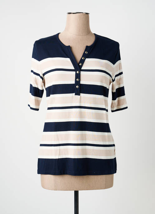 T-shirt col v manches courtes bleu BETTY BARCLAY femme