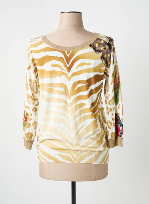 Top stretch manches longues beige JEI'S BY LETIZIA DENARO femme
