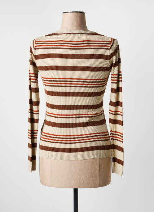 Top stretch manches longues beige NICE THINGS femme