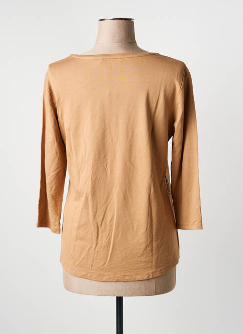 Top tissage jersey manches longues marron BETTY BARCLAY femme