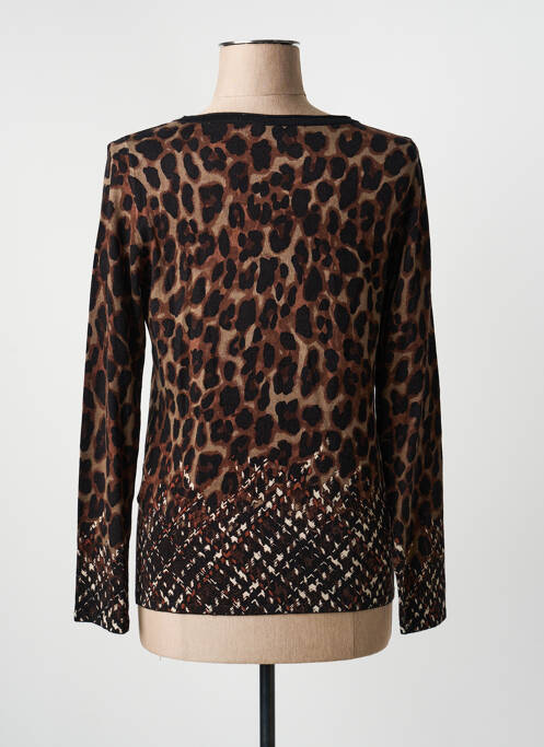 Top stretch manches longues marron BETTY BARCLAY femme