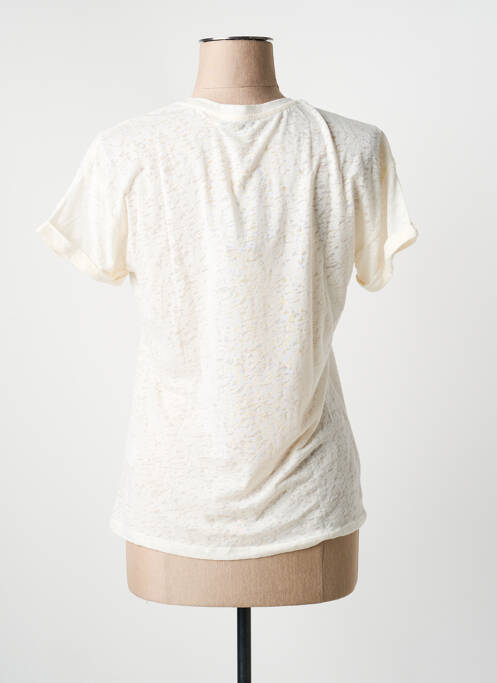 T-shirt imprimé fantaisie manches courtes beige GARCIA femme