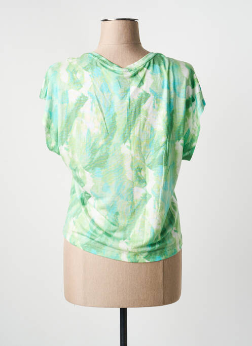 T-shirt imprimé fantaisie manches courtes vert SURKANA femme