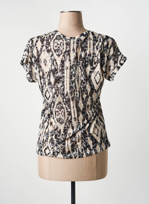 T-shirt imprimé fantaisie manches courtes noir GARCIA femme