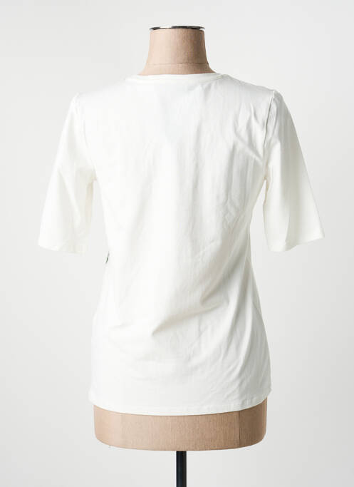 T-shirt sérigraphie avec strass manches courtes blanc BETTY BARCLAY femme