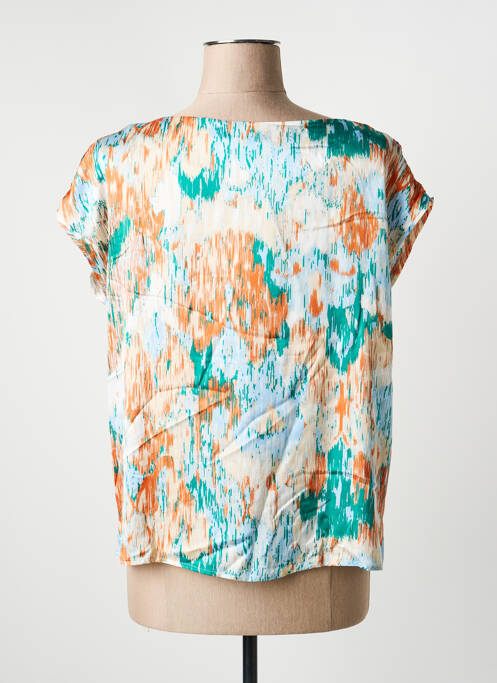 T-shirt imprimé fantaisie manches courtes bleu SURKANA femme
