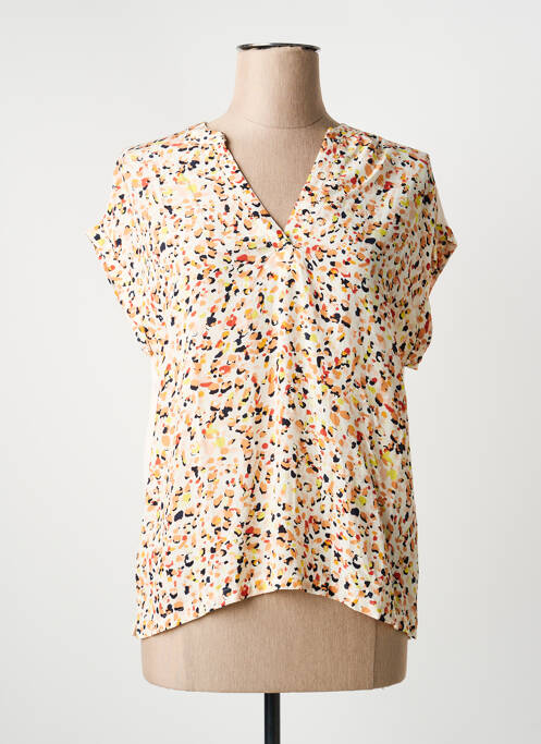 T-shirt imprimé fantaisie manches courtes orange S.OLIVER femme