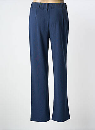 Pantalon droit stretch taille normale bleu SIGNATURE femme