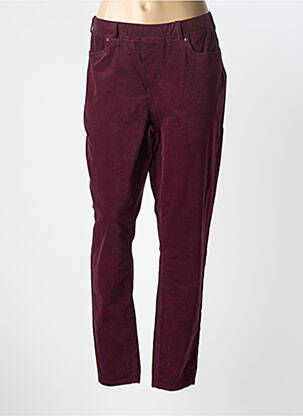 Pantalon droit stretch taille normale violet CISO femme