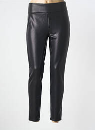 Legging tissage simili-cuir taille normale noir YSABEL MORA femme