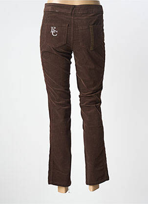 Pantalon 7/8 stretch taille normale marron ELISA CAVALETTI femme