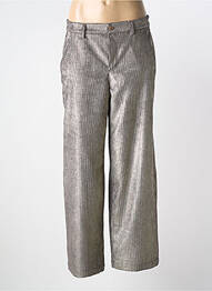 Pantalon large fermeture zippée sous rabat boutonné taille normale gris RAFFAELLO ROSSI femme
