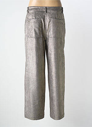 Pantalon large fermeture zippée sous rabat boutonné taille normale gris RAFFAELLO ROSSI femme