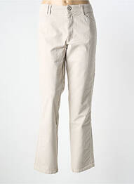 Pantalon droit stretch taille normale beige ELISA CAVALETTI femme