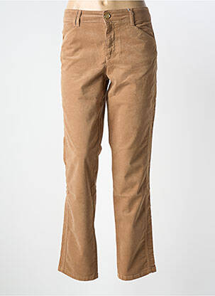 Pantalon droit stretch taille normale marron ELISA CAVALETTI femme