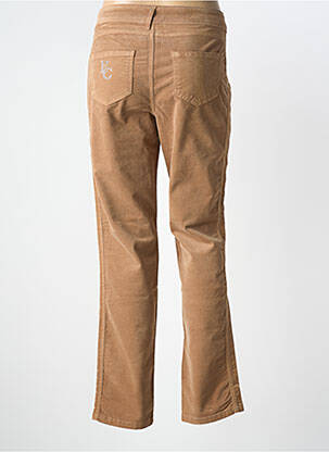 Pantalon droit stretch taille normale marron ELISA CAVALETTI femme
