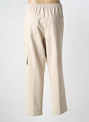 Pantalon droit stretch taille normale beige TRICOT CHIC femme