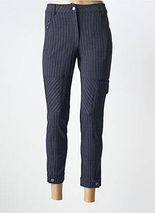 Pantalon 7/8 stretch taille normale bleu TRICOT CHIC femme