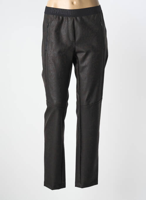 Pantalon droit stretch taille normale noir BEATE HEYMANN femme