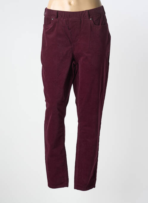 Pantalon droit stretch taille normale violet CISO femme