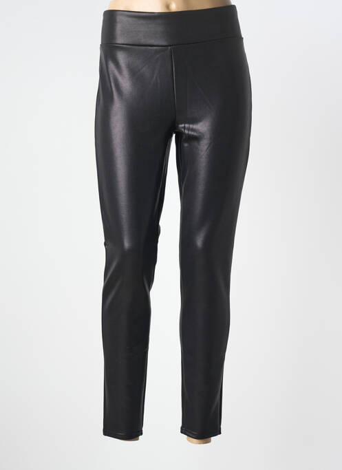 Legging tissage simili-cuir taille normale noir YSABEL MORA femme