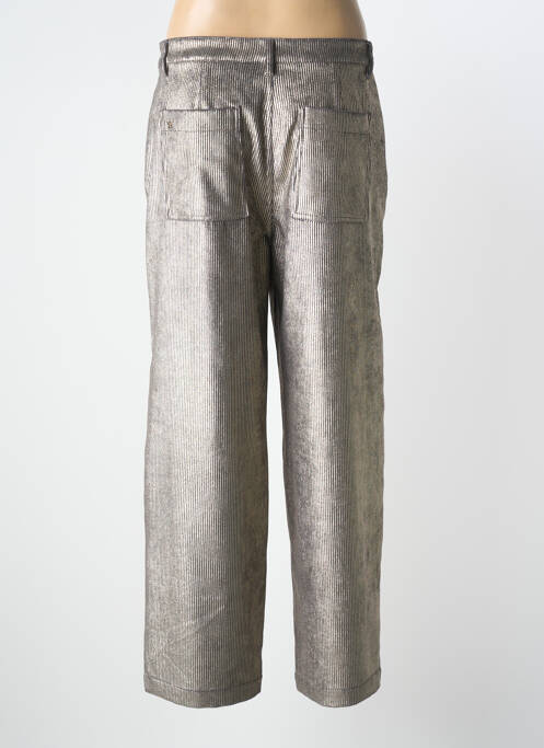 Pantalon large fermeture zippée sous rabat boutonné taille normale gris RAFFAELLO ROSSI femme