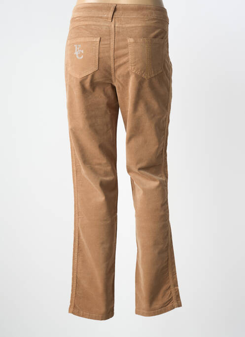 Pantalon droit stretch taille normale marron ELISA CAVALETTI femme