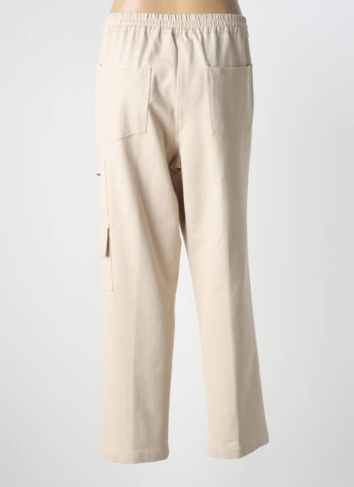 Pantalon droit stretch taille normale beige TRICOT CHIC femme
