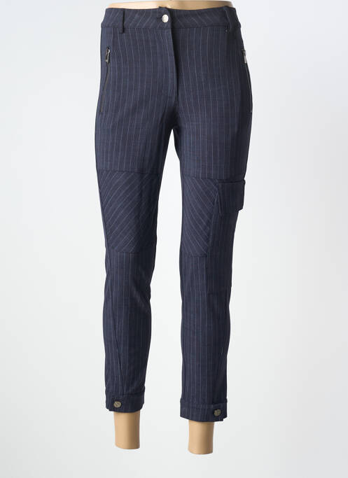 Pantalon 7/8 stretch taille normale bleu TRICOT CHIC femme