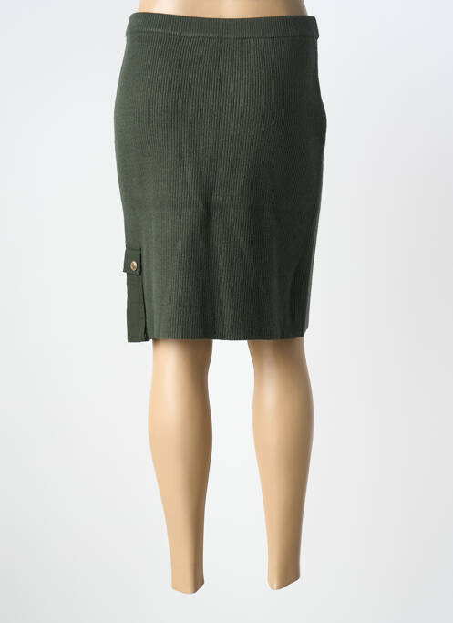 Jupe mi-longue taille normale vert K-DESIGN femme
