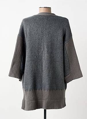 Gilet manches longues manches 3/4 gris NÜ femme